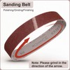 HARFINGTON 2 x 82 Inch Sanding Belts, 5 Pcs 60