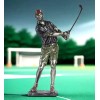 NEW. Classic Old-School Golfer In Chip-Swing Pose. Figurine Sculpture 15h