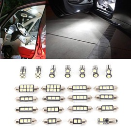 Bombillas de Luz de Coche Aramox, 23 Piezas T10 5W 5050 Chip LED Bombillas de Luz Blanca de bajo Consumo para Lámpara Interior de Puerta de Matrícula