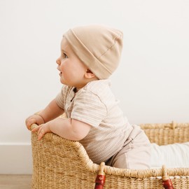 Konssy 6 Pack Baby Beanie Hats for Unisex, Toddler Beanies Baby Girl Boy Hat Warm Cap for Baby, Infant, Toddler 6-24 Months