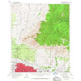 YellowMaps Mount Lemmon AZ topo map, 1:62500 Scale, 15 X 15 Minute, Historical, 1957, Updated 1967, 20.8 x 17 in - Polypropylene