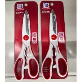 Mac Cormick (2-Pack) Mc Cormick  Essentials 8-1/2" Kitchen Scissors Stainless Steel Blades