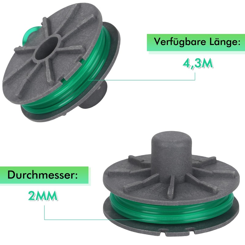 Eyoloty Grass trimmer thread spool 5309-20 suitable for Gardena turbo