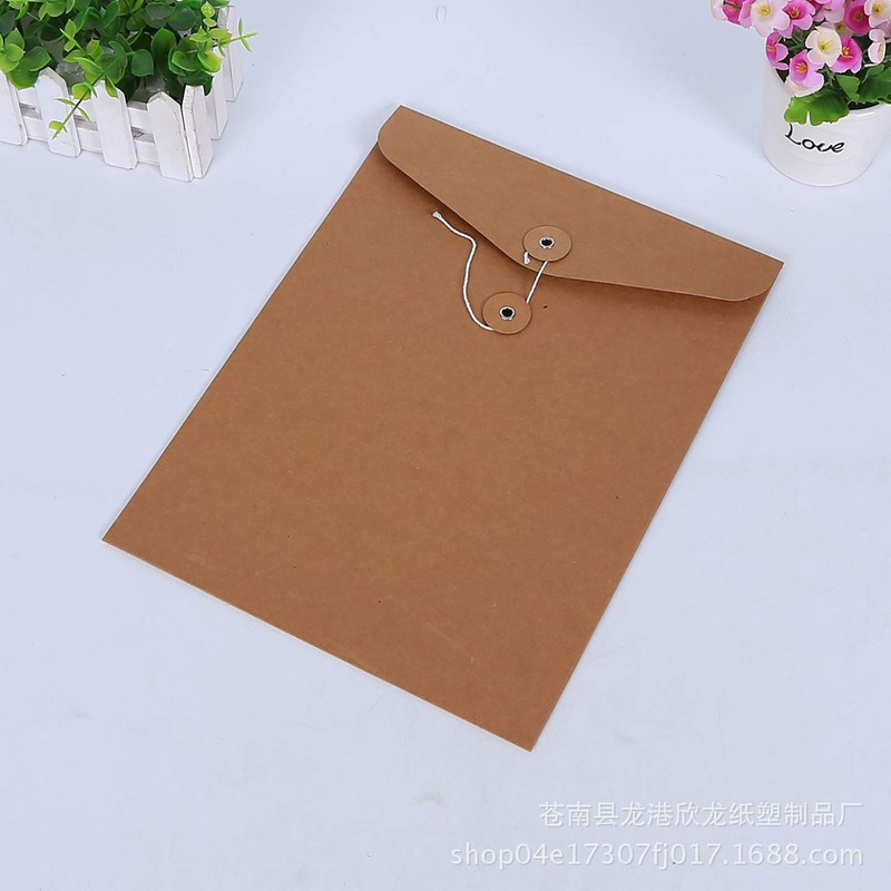 VANRA Kraft String Envelope File Folder Project Pockets File Jacket