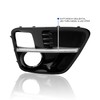 Spec-D Tuning Fog Light Covers Bezel w/Switchback Sequential LED DRL