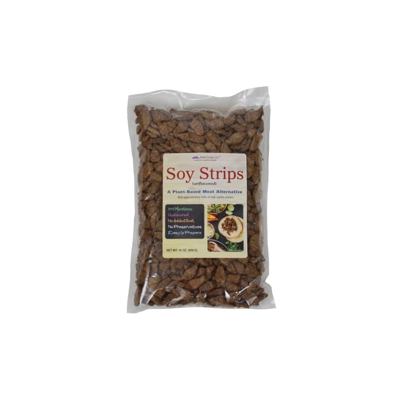 Soy Strips (Unflavored) (16 ounce bag)