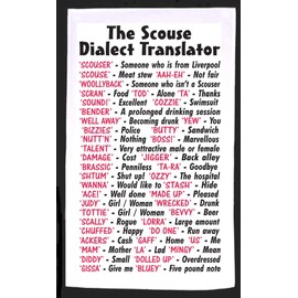 Scouse Dialect Tea Towel