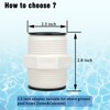 Pool Hose Connector, 1.5-Inch Hose Extender, Intex&Coleman Compatible Above Ground