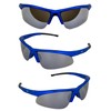 Global Vision Eyewear Ambassador Safety Sunglasses Blue Frame w/Blue Flash