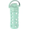 Lifefactory 16oz Active Flip Cap, Mint Glass Water Bottle