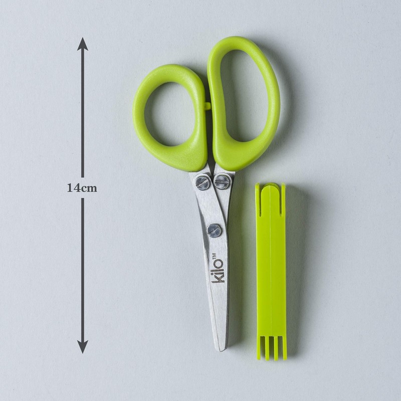 Kilo 3 Blade Mini Herb Scissors/Shears with Safety Cover