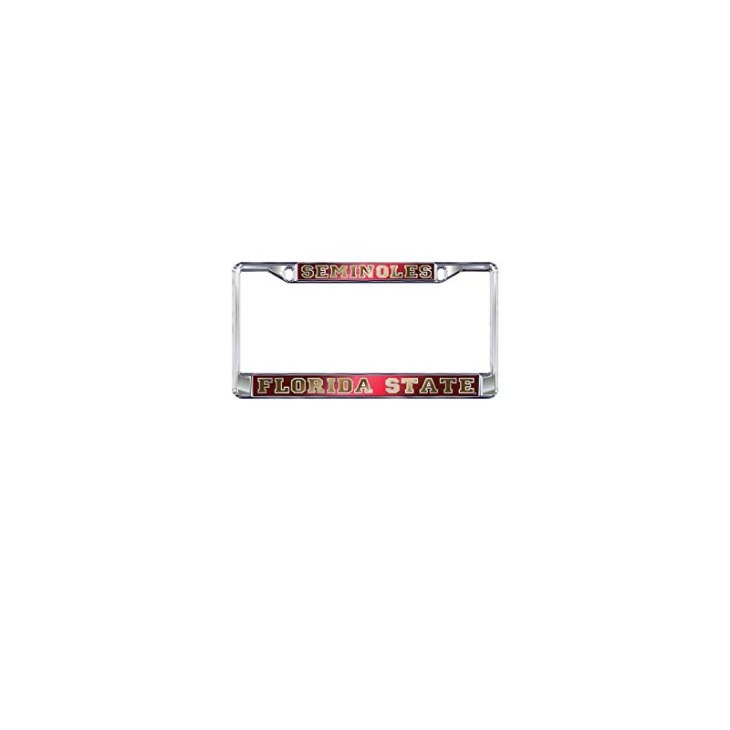 FSU Florida State Seminoles Chrome License Plate Tag Frame