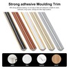 JUNART TPE Skirting Board Trim, Flexible Caulk Strip Moulding Trim,