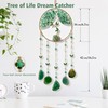 Dream Catchers-Large Adult Crystal Tree of Life Green Agate Wall