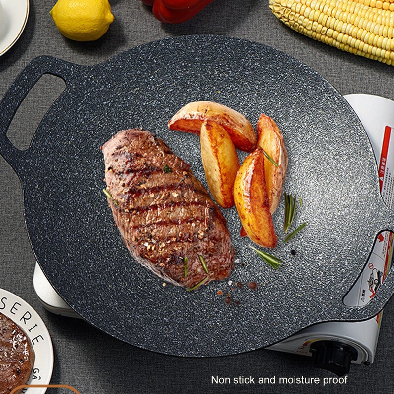 Barbecue Plate Reusable Easy Clean High Thermal Conductivity Coating Surface