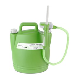TERA PUMP 2nd Gen. TRWC - AA Battery Powered Watering Can with Detacheable 2.5 Feet Long Hose, Green, 3.8 Gallon Can (Included) - 1.3 GPM