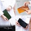 Dom Teporna Genuine Italian Leather Wallet, L-Shaped Zipper, Large Capacity,