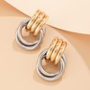 Chunky Gold Earrings for Women Geometric Knot Stud Earring Dainty