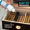 Humidor Cigar Humidifier,Cigars Humidor Solutions Set, 3-Way Humidification System, Keep