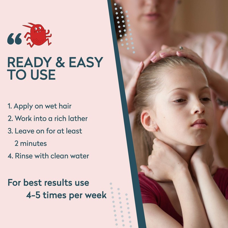 LISCH 100% Natural Head Lice Treatments That Kills Eggs and