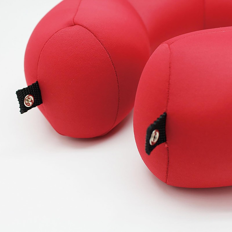 MOGU Bead Cushion, Beige, Neck Pillow, Light Brown (Total Length: