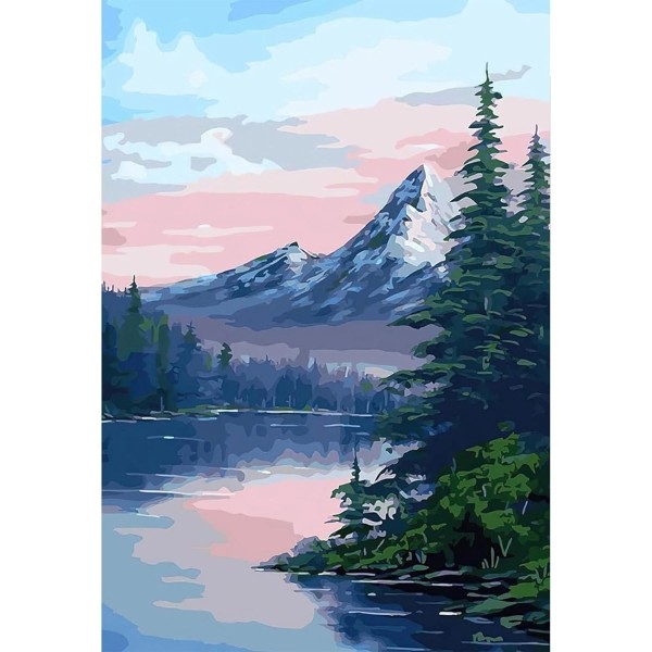 YIYUE Paint by Numbers Kit DIY Canvas Painting Set for