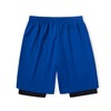 DaniChins Boys 2 in 1 Athletic Active Shorts Sports Running