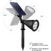 URPOWER Solar Lights Waterproof Solar Lights Outdoor 2-in-1 Adjustable Solar