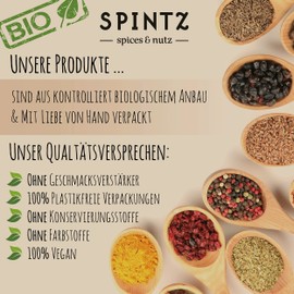 SPINTZ® 1000 g Organic Moringa Powder - Finely Ground Moringa Leaves - Leaf Powder Moringa Oleifera - Vegan - Ideal for Moringa Tea - from Controlled Organic Cultivation | Plastic-Free Packaging