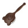 Minkissy Solid Wood Hair Brush Bear Cushion Scalp Massager Detangler