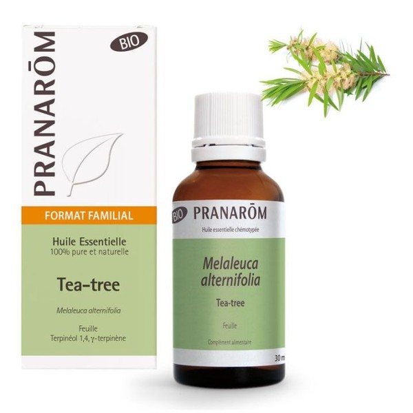 Pranarom Huile essentielle BIO Tea tree Melaleuca alternifolia PRANAROM, 30 ml