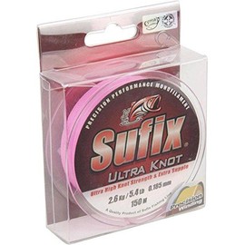 Sufix MONOFILAMENT ULTRA KNOT PINK - 150M - pink white, 150, 18/100, 2.8