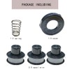 Pack of 3 Grass Trimmer Spool, Compatible with Black +