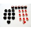 Lumiglow 15 Red Dash LEDs Lights Bulbs 1/2" Sockets Side