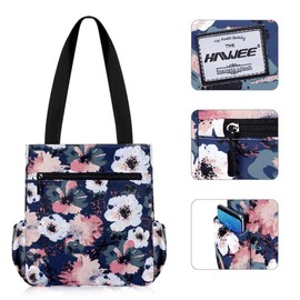 HAWEE Women Tote Bag with Zip Lightweight Ladies Shoulder Bag Large Capacity Casual Shopping Bag Waterproof Top Handle Handbag for Girls for Travel Work School Daily Life Gym Camping Beach