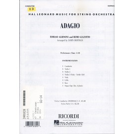 Adagio (String Orchestra) Score Only (Hal Leonard Music for String Orchestra)