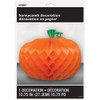 Orange Pumpkin Shaped Honeycomb Centerpiece (10.75") - Eye-Catching Decoration -