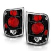 AmeriLite Black Replacement Brake Tail Lights Set For 1998-2000 Ford
