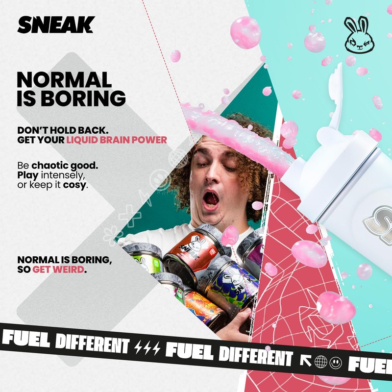 SNEAK Energy Drink Starter Pack | 9 Sachets with Monochrome