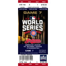 CHICAGO CUBS BEAT DEVIL RAYS 2016 WORLD SERIES GAME 7 TWO COMMEMORATIVE  TIX