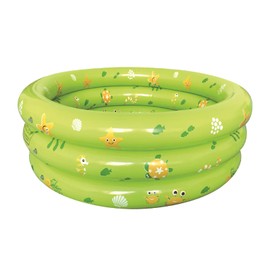 Inflatable Swimming Pool 90 cm Children's Inflatable Paddling Pool Baby Above Ground Pool Inflatable Round Swimming Pool Inflatable Bath Shower for Outdoor Home Balcony Summer Water Party (Green)