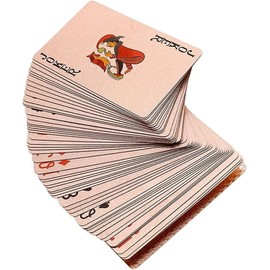 Mr. Gadget's Solutions Pound Playing Cards PVC Poker Waterproof Plastic Playing Cards Set Classic Magic Tricks Tool - Rose Gold Plated