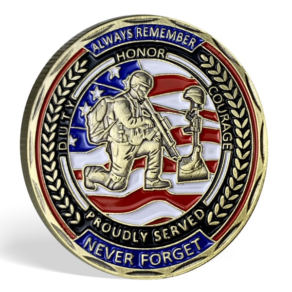 RYUKENLM US Military Challenge Coin Veteran Thank You for Your