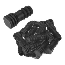 M METERXITY 25-Pack Drip Irrigation Barbed Fittings, for 3/8 Inch End Plug Tubing Connector Plastic Coupling Irrigation Parts for Garden/Greenhouse/Aquarium/Flower Pot, Drip Pipe Accessories