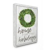 The Stupell Home Décor Collection Home for The Holidays Wreath