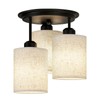 Scyvenra Semi Flush Mount Ceiling Light, 3-Light Close to Ceiling