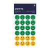 PAPERZIP - Green, Amber and Red Emoji Faces for Marking