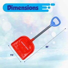 Slippery Racer Kids Outdoor Snow Shovel 27 inch (RED/Blue)