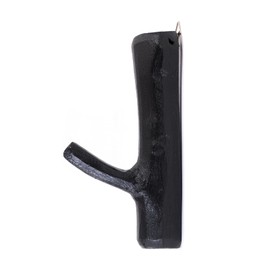 DESIGN DELIGHTS Set of 3 Limb Wardrobe Hooks, Teak Root, Approx. 17 x 10 x 2.5 cm (H x D x W), Voodoo Black, Shabby Coat Hooks, Wall Coat Rack, Wooden Hooks, Wall Hooks