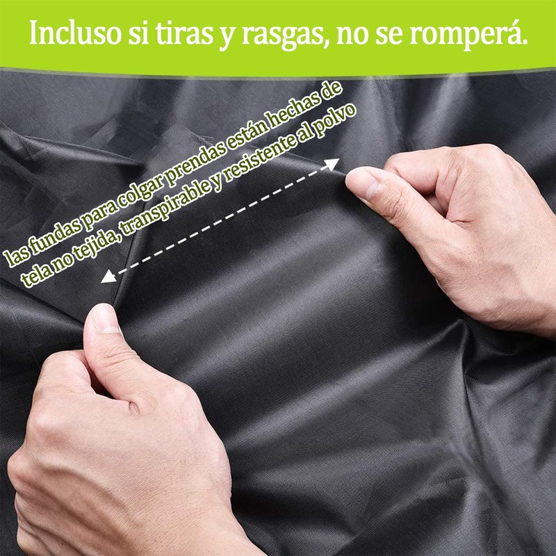 Rrotector de Ropa Colgante, Funda Protectora para Ropa con Cinta